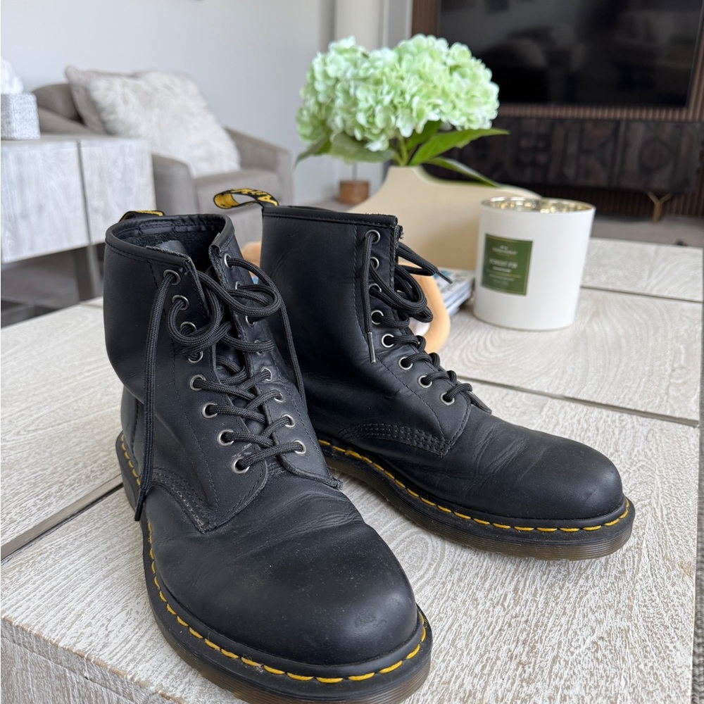 Dr. Martens Black Leather Boots